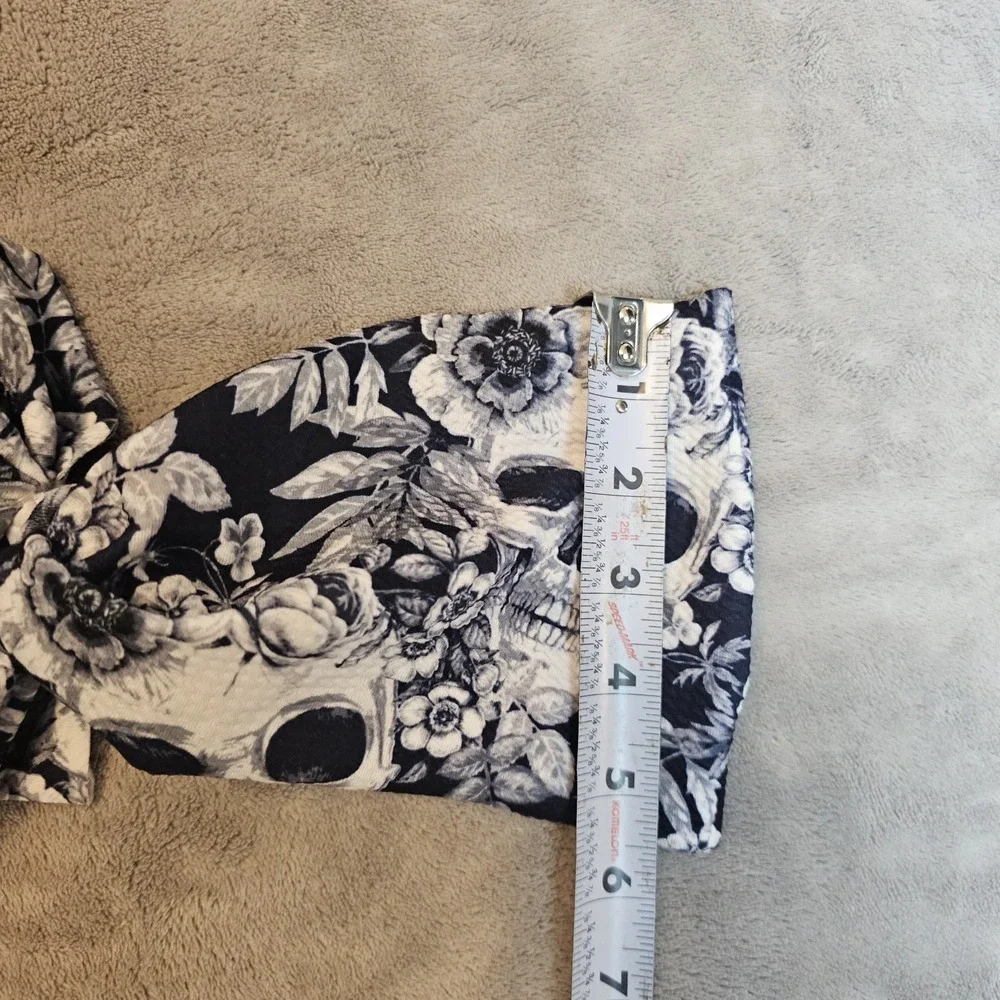 Little Bum Bums Girls Bow Skull Halloween Spooky Black White‎ Wide Baby